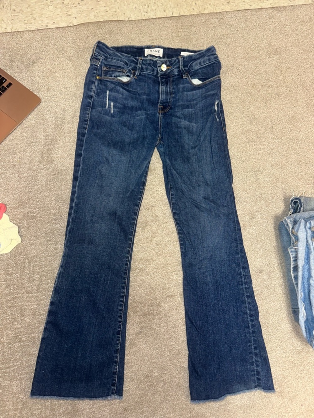 Frame Denim Indigo Bootcut Jeans for Women